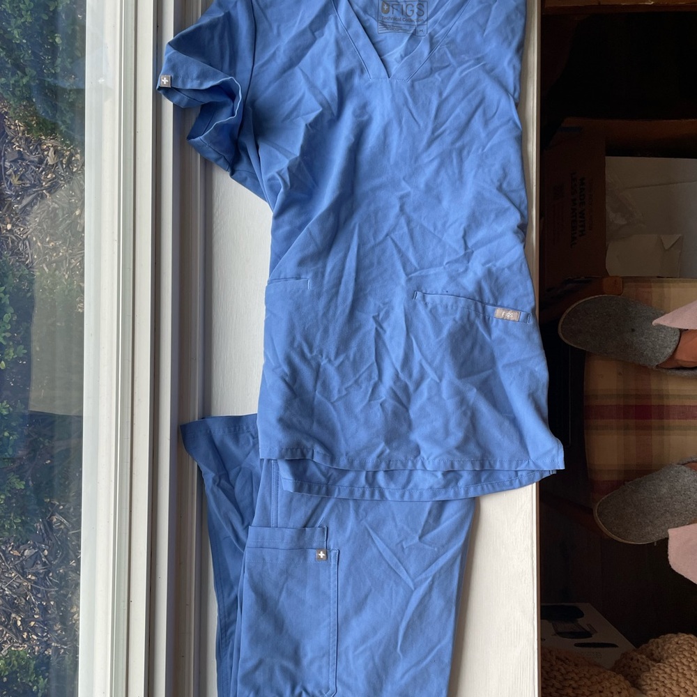 FIGS scrub set - Ceil blue